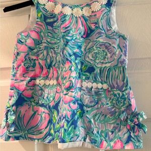 Lilly Pulitzer Pink and Blue Floral Dress